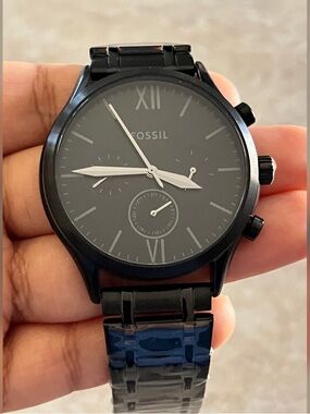 Fossil Men's Fenmore Multifunction Black Color Watch BQ2365